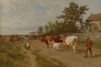 Going to Market, 1895 by Charles Collins