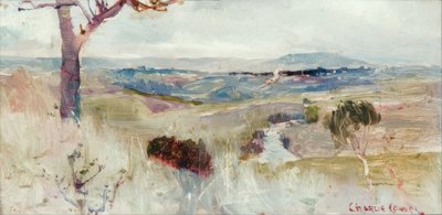 Dandenongs from Heidelberg by Charles Edward Conder