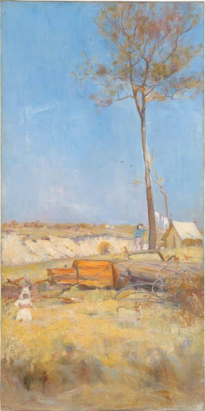 Under a Southern Sun (Timber Splitter’s Camp) by Charles Edward Conder