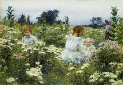 Among the Wildflowers by Charles Courtney Curran