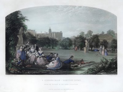 A Summer Noon: Hampton Court by Charles Cousen