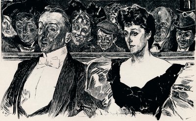At The Theatre by Charles Dana Gibson