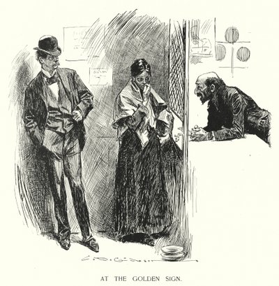 At the Golden Sign by Charles Dana Gibson