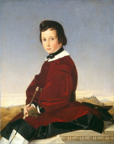 Portrait of a Young Horsewoman by Charles David
