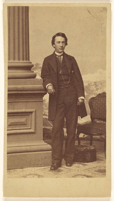 Unidentified Young Man, Standing by Charles DeForest Fredricks