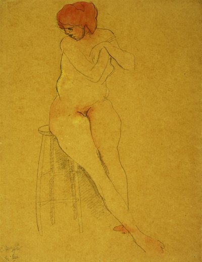Seated Nude by Charles Demuth