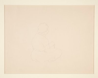 Woman Seated on Beach, probably in Provincetown by Charles Demuth