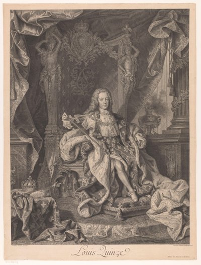 Portrait of Louis XV of France by Charles Dupuis