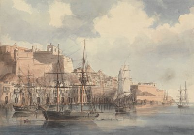 View at Malta by Charles Dyce