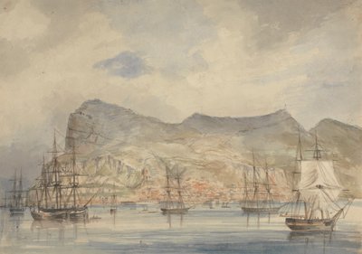View of Gibraltar by Charles Dyce