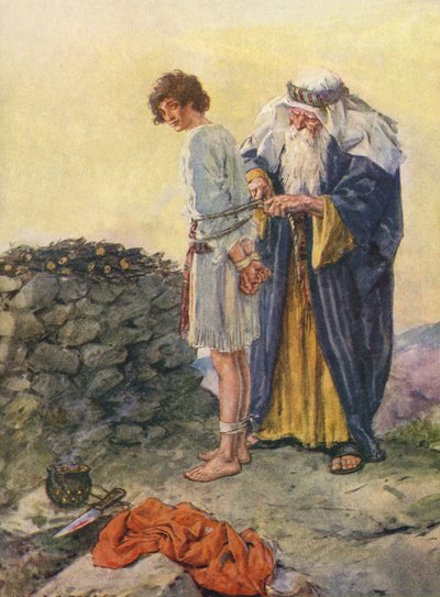 Abraham Binds Isaac as a Sacrifice by Charles Edmund Brock