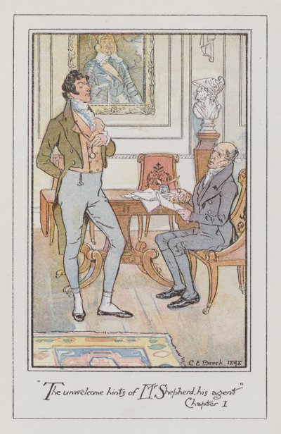 Illustration for Persuasion by Charles Edmund Brock