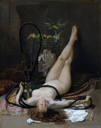 A Voluptuous Smoke by Charles Edouard Delort