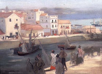 Quayside by Charles Edward Conder