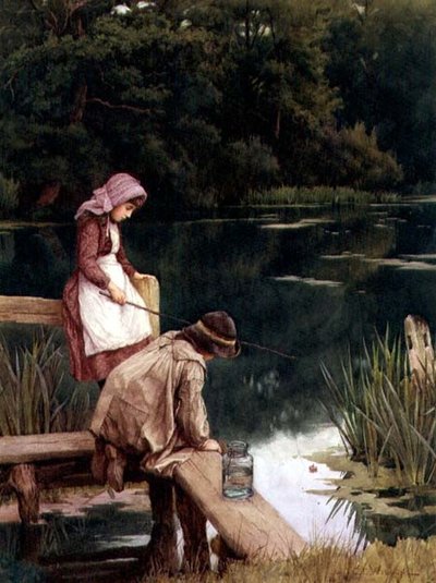 Rustic Anglers by Charles Edward Wilson