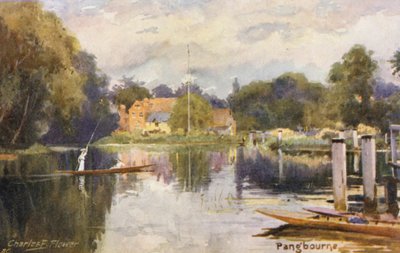 River Thames: Pangbourne by Charles Edwin Flower