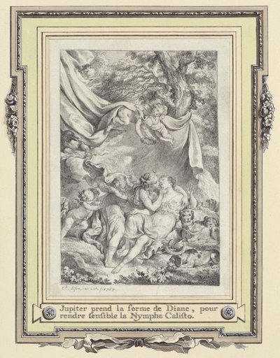 Jupiter and Callisto by Charles Eisen