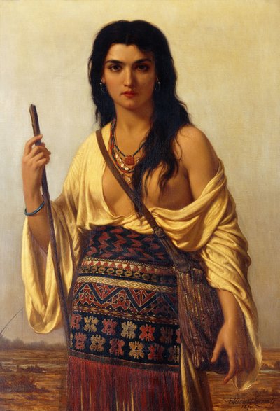 Minnehaha by Charles Emile Hippolyte Vernet Lecomte