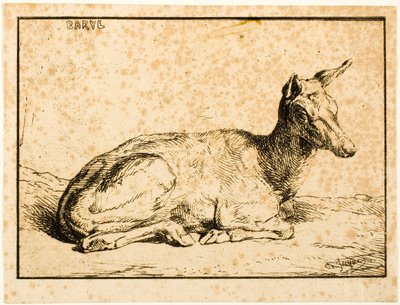 A Doe by Charles Emile Jacque