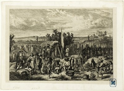 A Royalist Encampment by Charles Emile Jacque