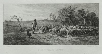 Arriving at the Field by Charles Emile Jacque