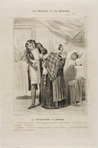 Contraband at the Hospital (plate 26) by Charles Emile Jacque