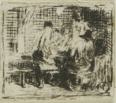 Drinkers by Charles Emile Jacque
