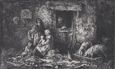 Gate to the Farm, ca. 1850 by Charles Emile Jacque