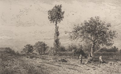 Landscape by Charles Emile Jacque