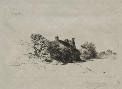 Les Petits Maisons Kercassier by Charles Emile Jacque