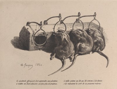Mousetrap by Charles Emile Jacque