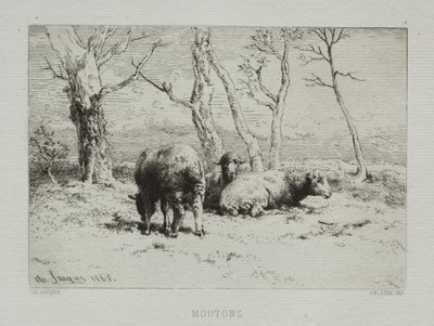 Sheep by Charles Emile Jacque