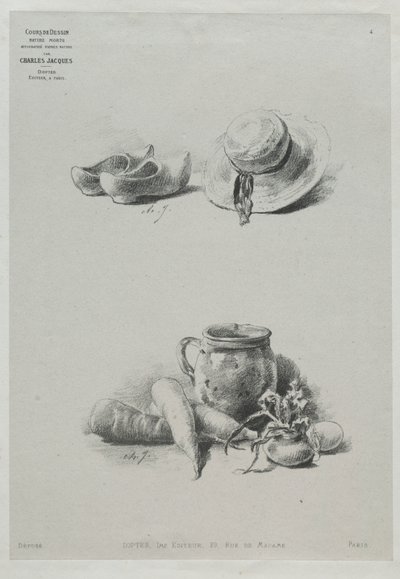 Still Life by Charles Emile Jacque
