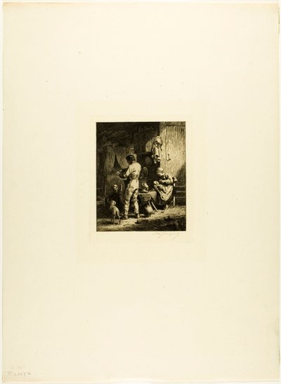 Supper by Charles Emile Jacque