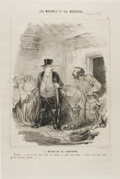 The Country Doctor (plate 13) by Charles Emile Jacque