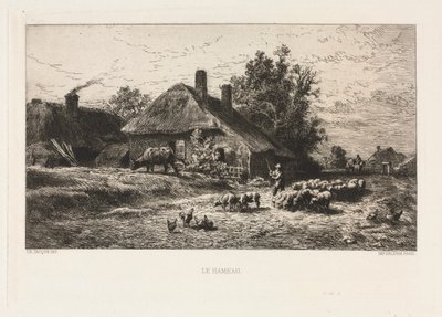 The Hamlet by Charles Emile Jacque