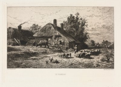The Hamlet by Charles Emile Jacque