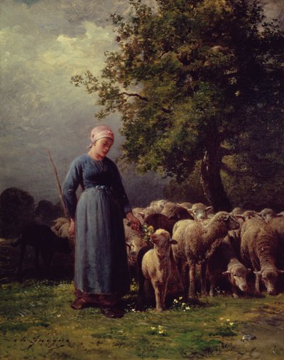 The Missing Flock by Charles Emile Jacque