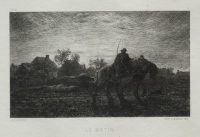The Morning by Charles Emile Jacque
