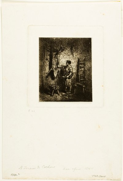 The Pig-Butcher by Charles Emile Jacque