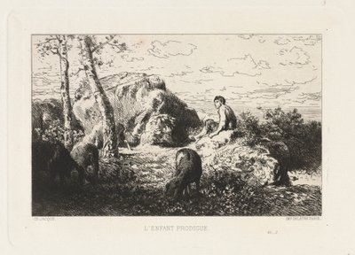 The Prodigal Child by Charles Emile Jacque