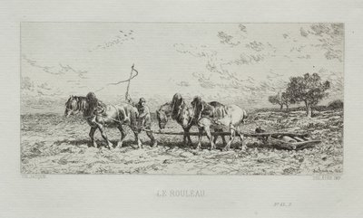 The Roller by Charles Emile Jacque