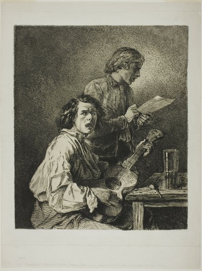 The Singers by Charles Emile Jacque