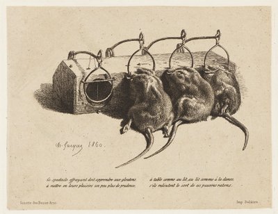 The Mousetrap by Charles Emile Jacque