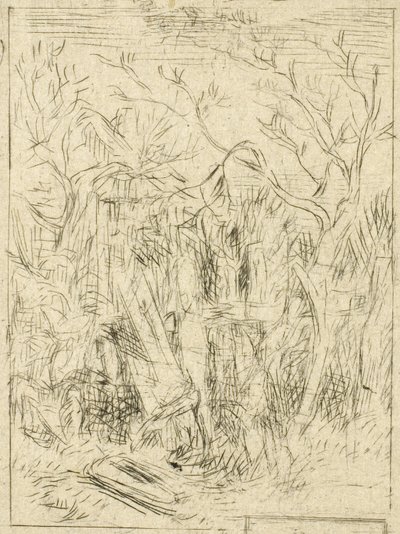 Untitled (Landscape) by Charles Emile Jacque