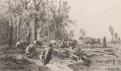 Winter by Charles Emile Jacque