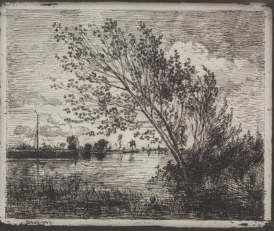 A Cluster of Alders by Charles Francois Daubigny