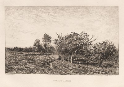 Apple Trees at Auvers by Charles Francois Daubigny