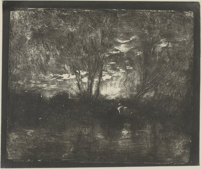 Cows at the Watering Place by Charles Francois Daubigny