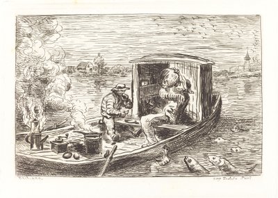 Going Down Stream by Charles Francois Daubigny